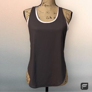 Fabletics Mauve & Baby Pink Layered Tank